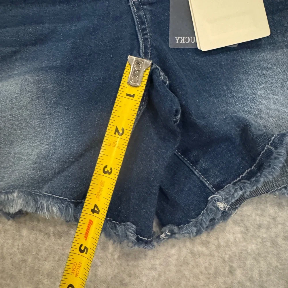 Get Lucky Brand Womens High Rise Button Fly Denim Shorts‎ Size 5 NEW JORTS